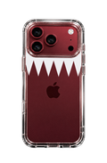 Qatar flag clear phone case with transparent background